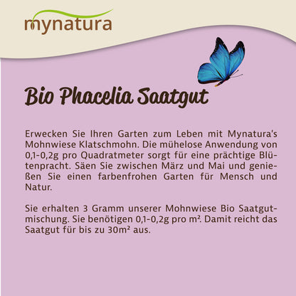 Mynatura Bio Phacelia Saatgutmischung - 4g — Abbildung 5