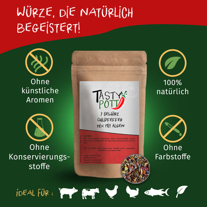 Tasty Pott 7 Gewürz Chilipfeffer mit Algen - im Beutel — Abbildung 2