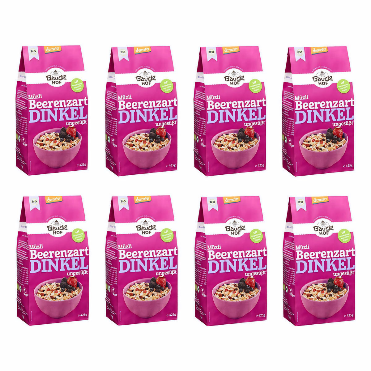 Bauckhof Bio Dinkelmüsli Beerenzart 425g - fit and life shop