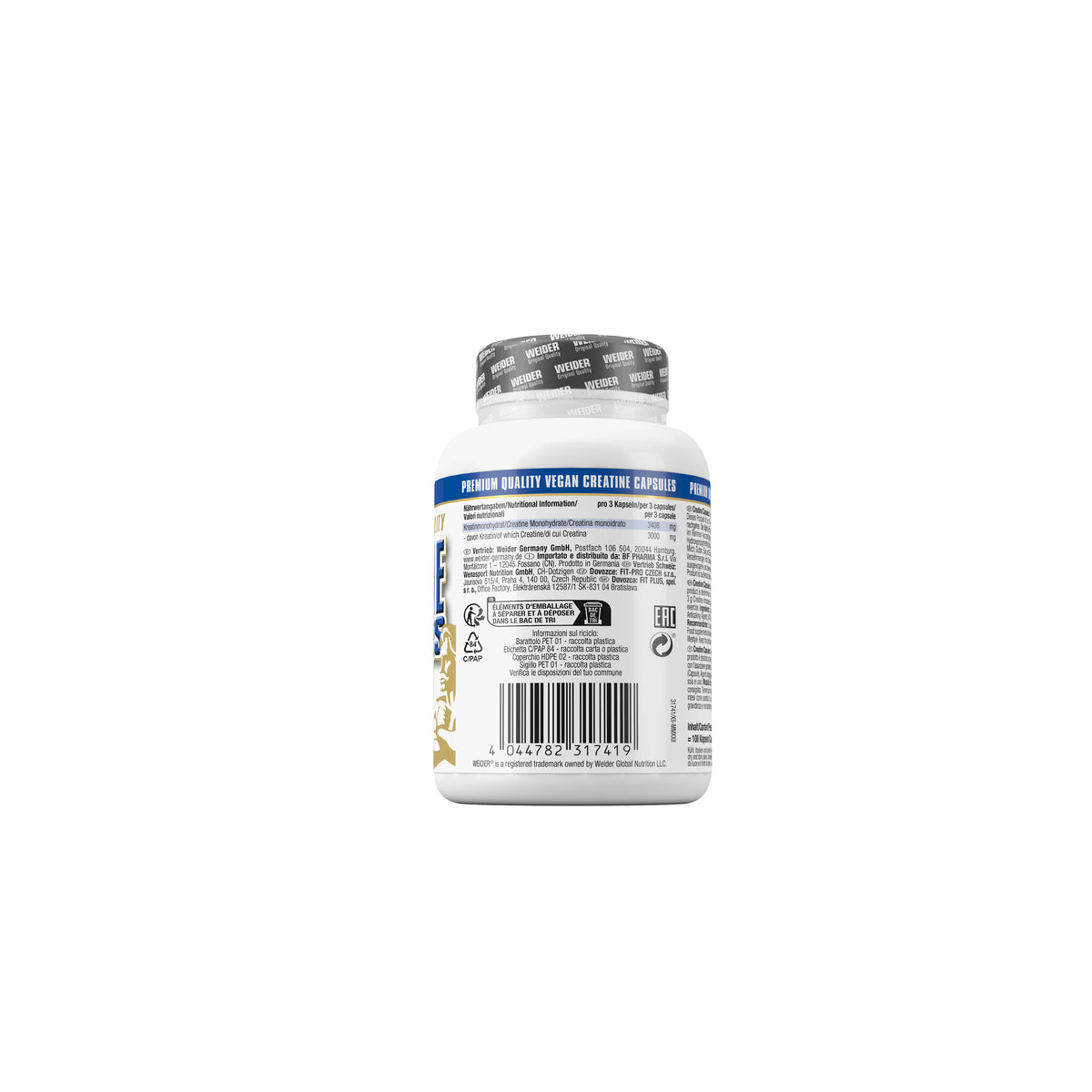 Weider Creatine (100 Stück) - fit and life shop