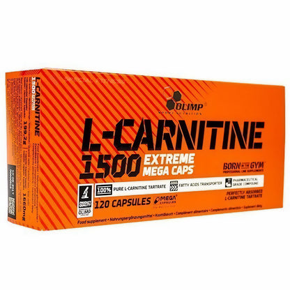Olimp L-Carnitin 1500 Extreme Mega Caps, Dose mit 120 Kapseln, L-Carnitin Nahrungsergänzung in Kapseln