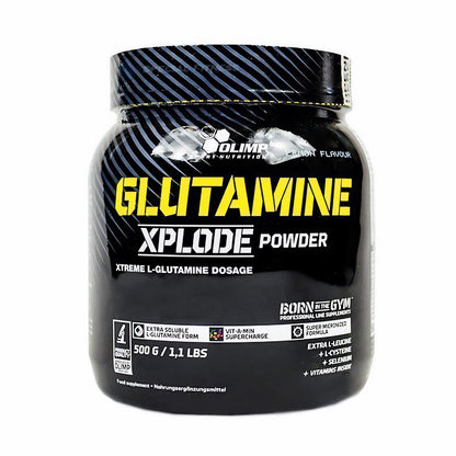 Olimp Glutamin Xplode Pulver in verschiedenen Geschmacksrichtungen, BCAA und L-Glutamin, in 500g Packung
