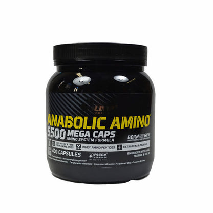 Olimp Amino 5500 Mega Caps, 400 Kapseln, Amino Kapseln und Tabletten, nährstoffreiche Nahrungsergänzung in Verpackung