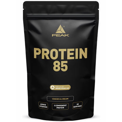 Peak Protein 85 Plus Muskelaufbau Pulver, 900g, verschiedene Geschmacksrichtungen, in Dose, mit Whey-Protein für Muskelaufbau