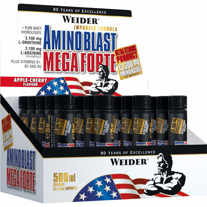 Weider Amino Blast Mega Forte (20 x 25ml Ampullen) - fit and life shop