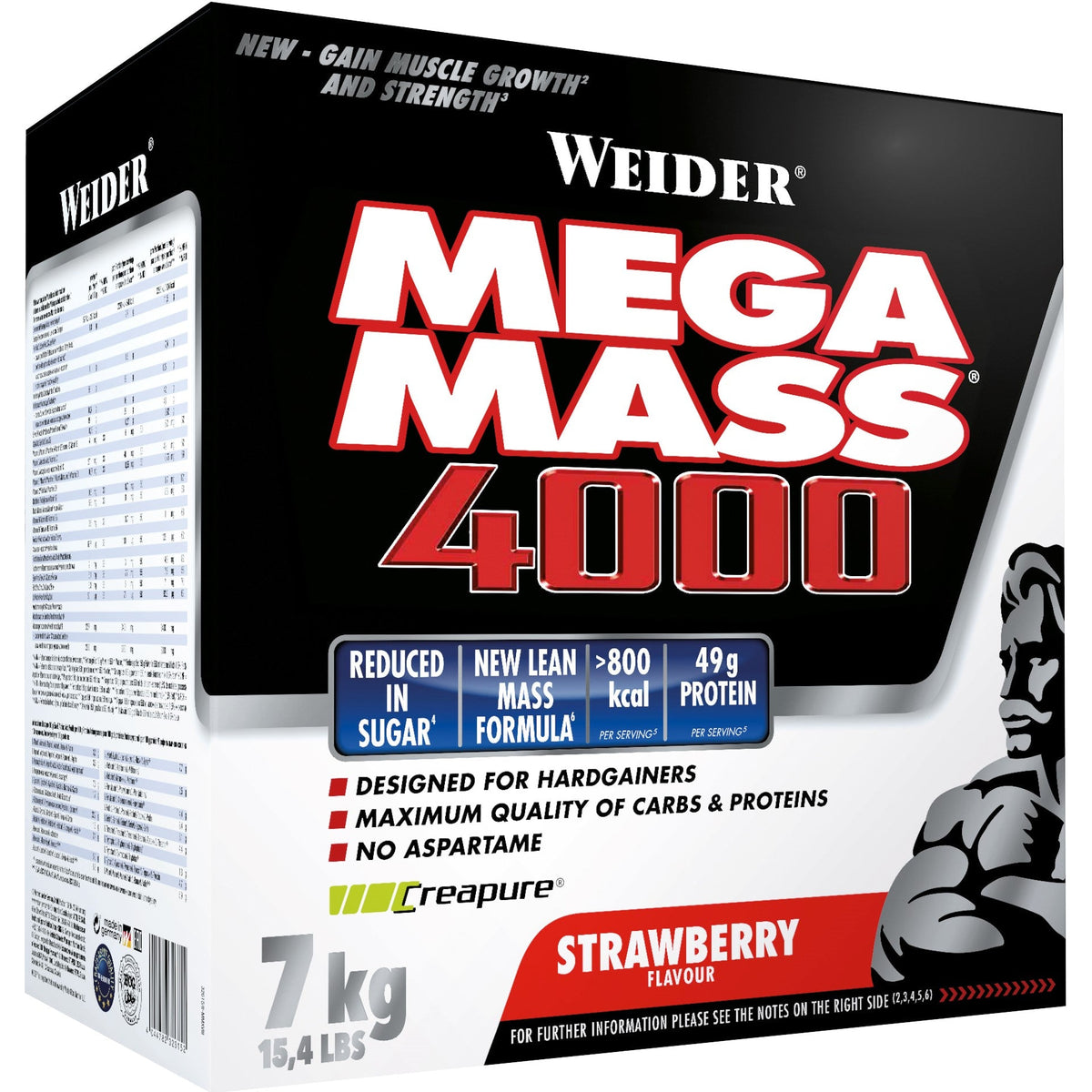 Weider Giant Mega Mass 4000, 7000g Vorratskarton - fit and life shop