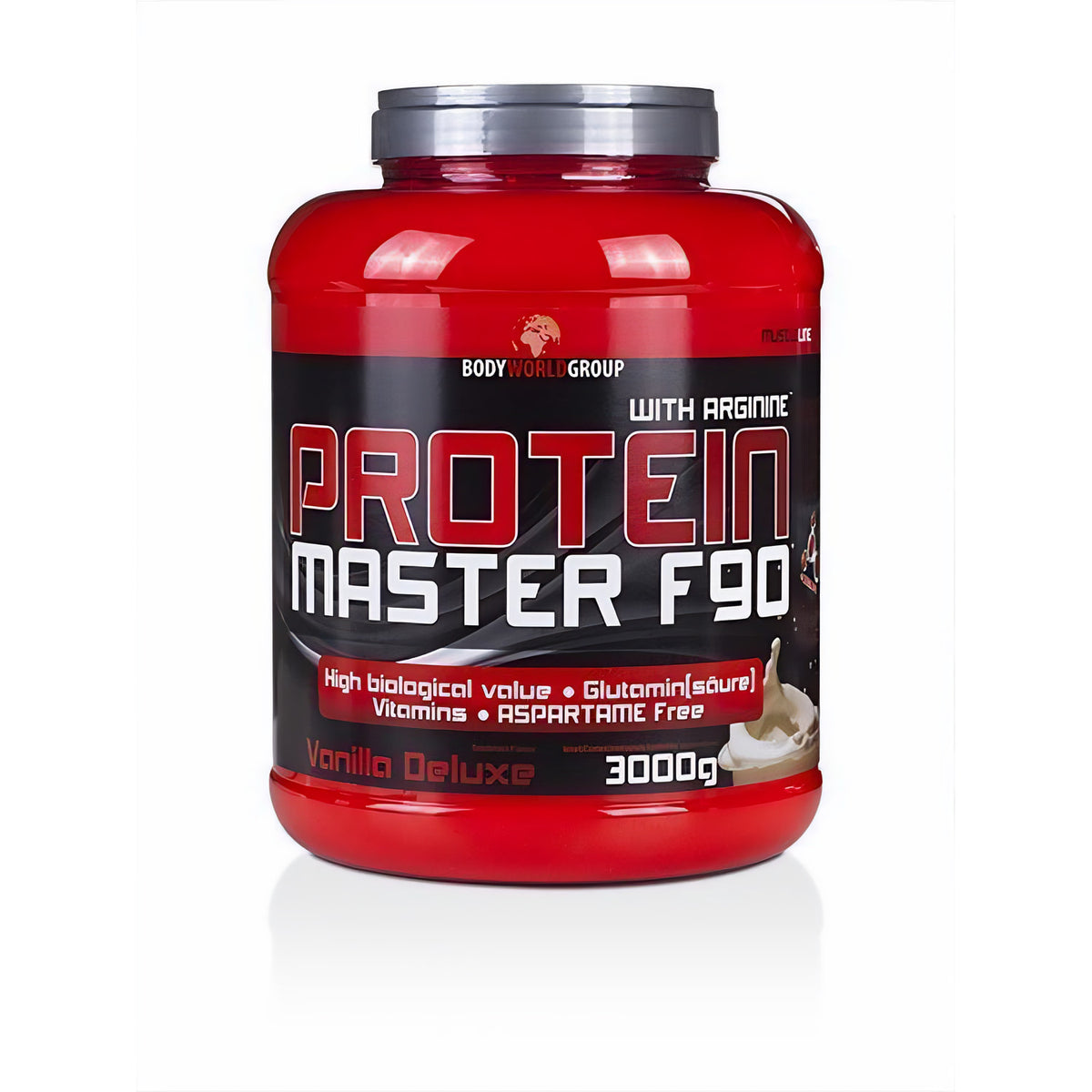 Mehrkomponenten Protein BWG Muscle Line Protein Master F90 von BodyworldGroup, 3000g, verschiedene Geschmacksrichtungen