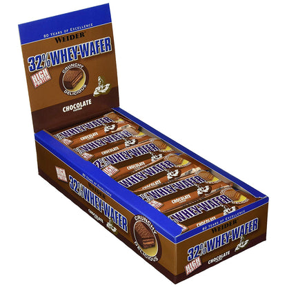 Weider 32% Whey-Wafer (24 x 35g Riegel Box) - fit and life shop