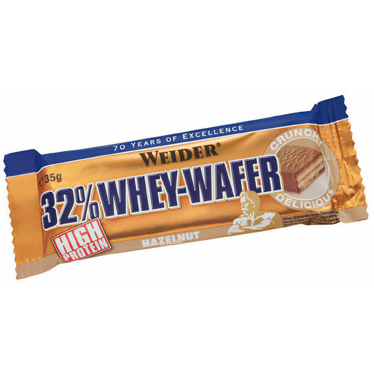 Weider 32% Whey-Wafer (24 x 35g Riegel Box) - fit and life shop