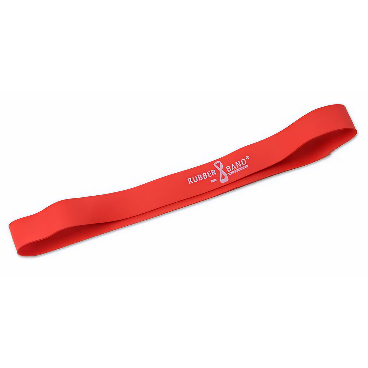 Rutschfestes Dittmann® Gummiband in mittlerer Stärke, geeignet für Fitness-Training, liegt auf weißem Hintergrund