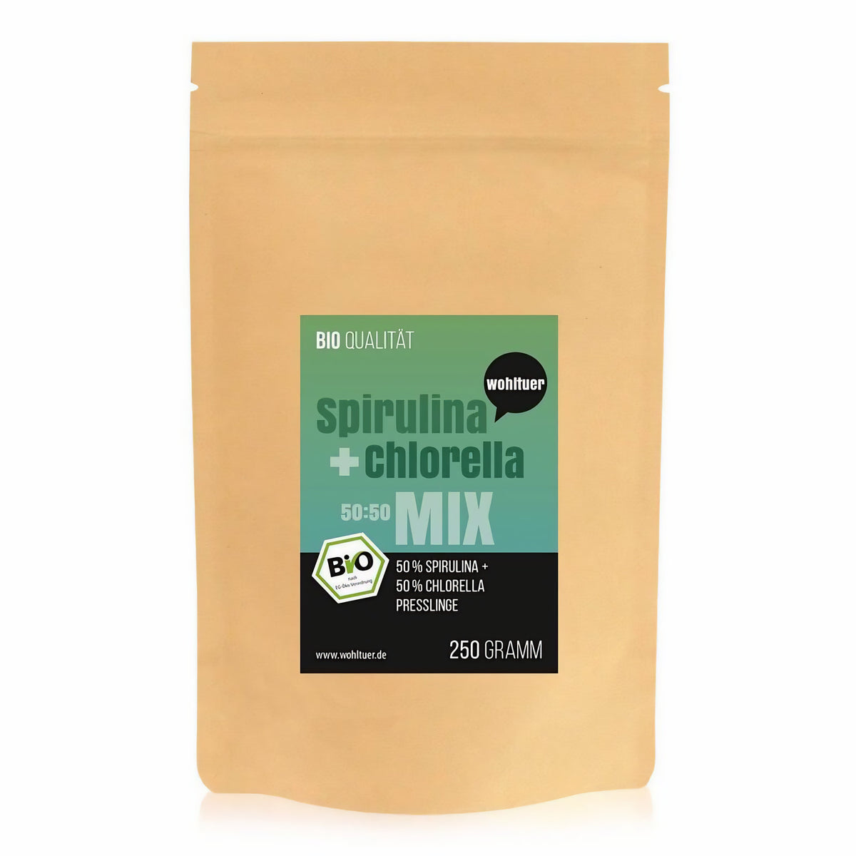 Wohltuer Spirulina + Chlorella Bio Algen Mix Tabletten - 250g — Abbildung 2