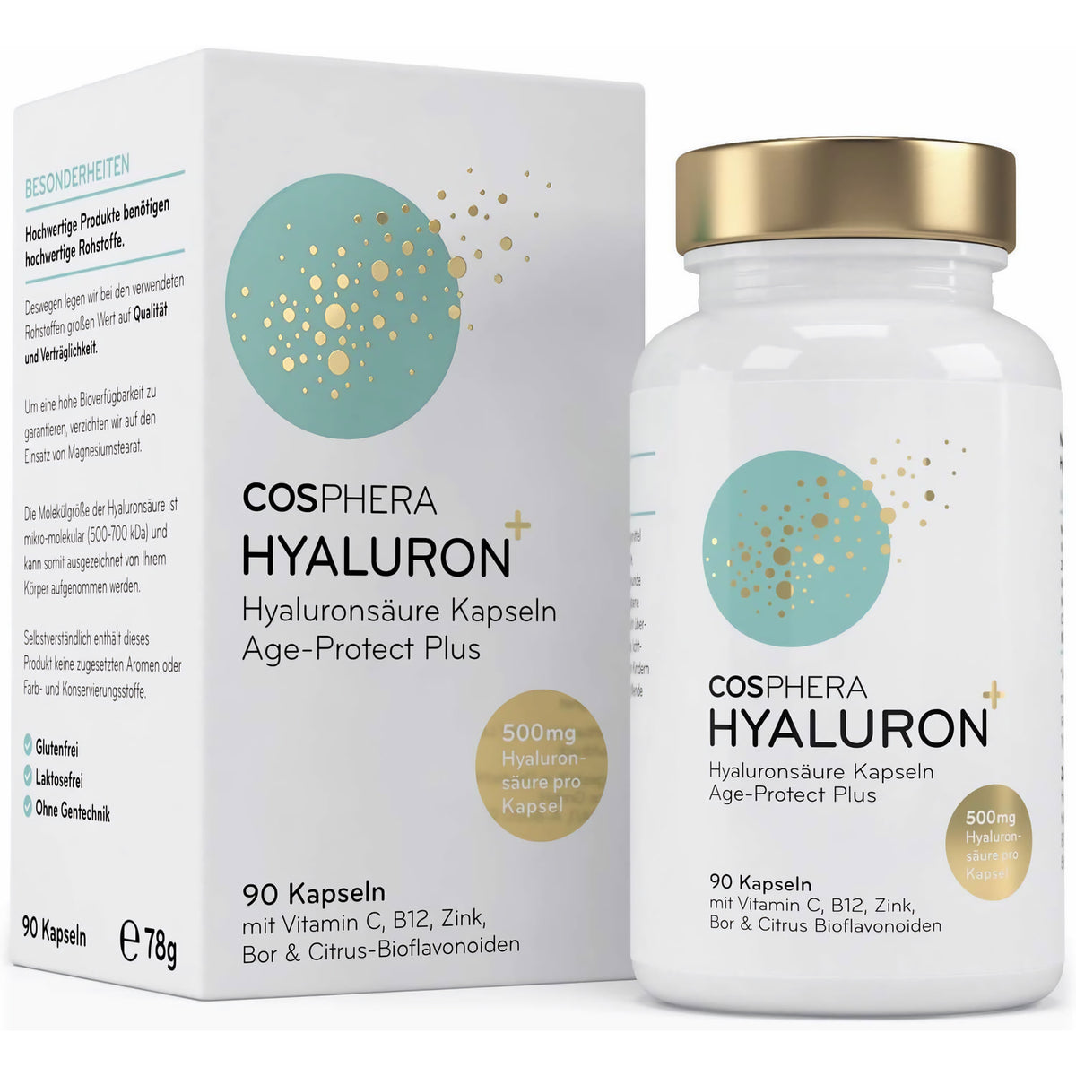 Cosphera Hyaluronsäure Kapseln 500 mg pro Kapsel - 90 Kapseln — Abbildung 7