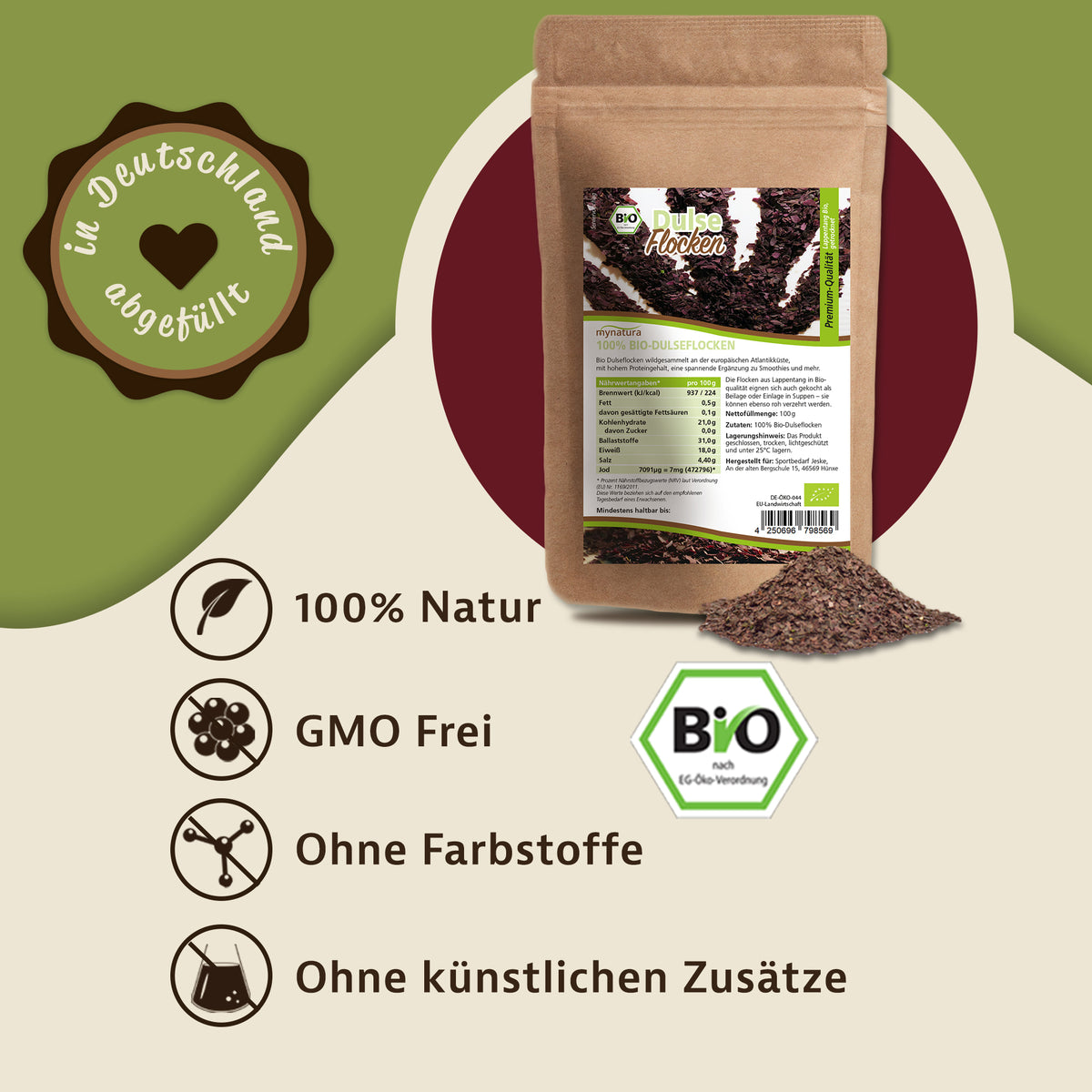 Mynatura Bio Dulseflocken – 100g — Abbildung 2