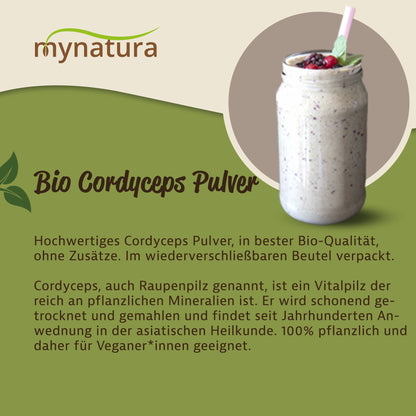 Mynatura Bio Cordyceps Pilzpulver – 200g — Abbildung 3
