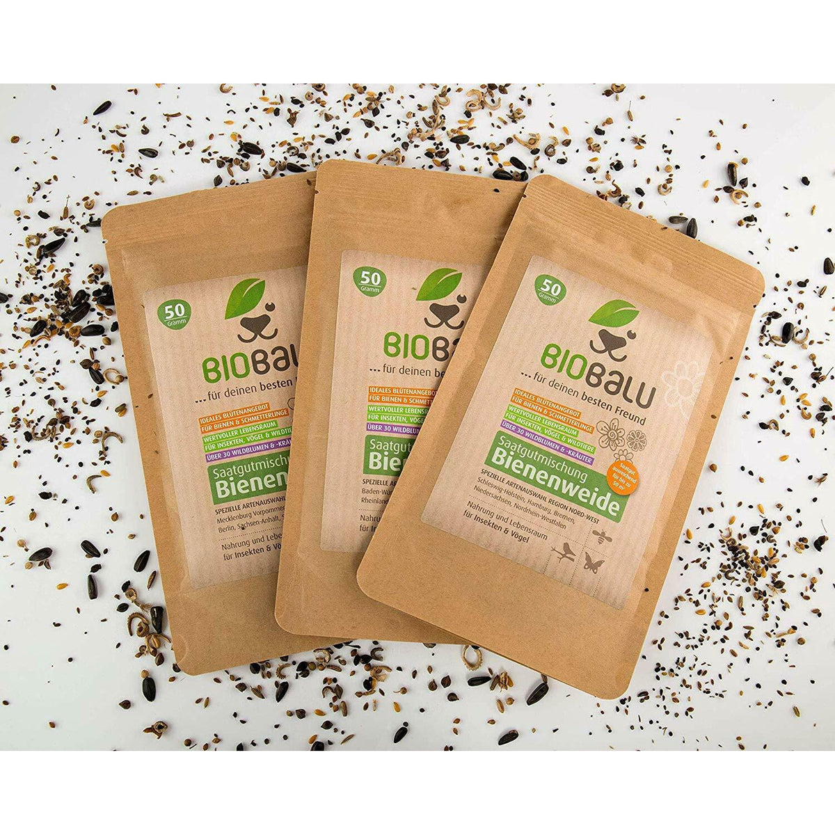 Biobalu Bienenweide Saatgutmischung Natur - 50g