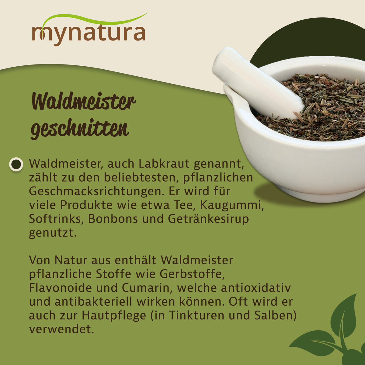 Mynatura Waldmeister getrocknet – ab 100g - fit and life shop