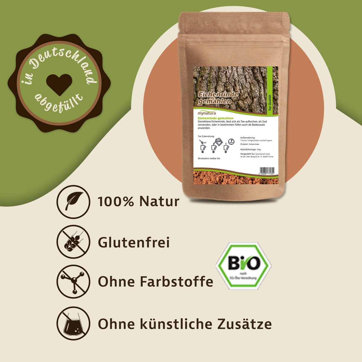 Mynatura Eichenrinde gemahlen – in verschiedenen Größen — Abbildung 2