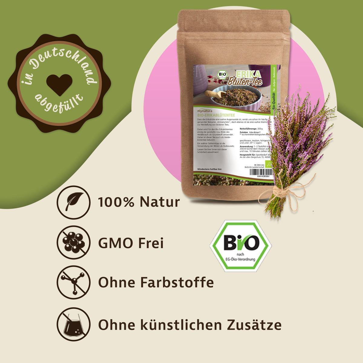 Mynatura Bio Erikablütentee (300g) — Abbildung 2