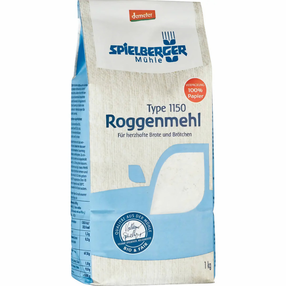 Spielberger Bio Roggenmehl Type 1150 (ab 1 kg) - fit and life shop