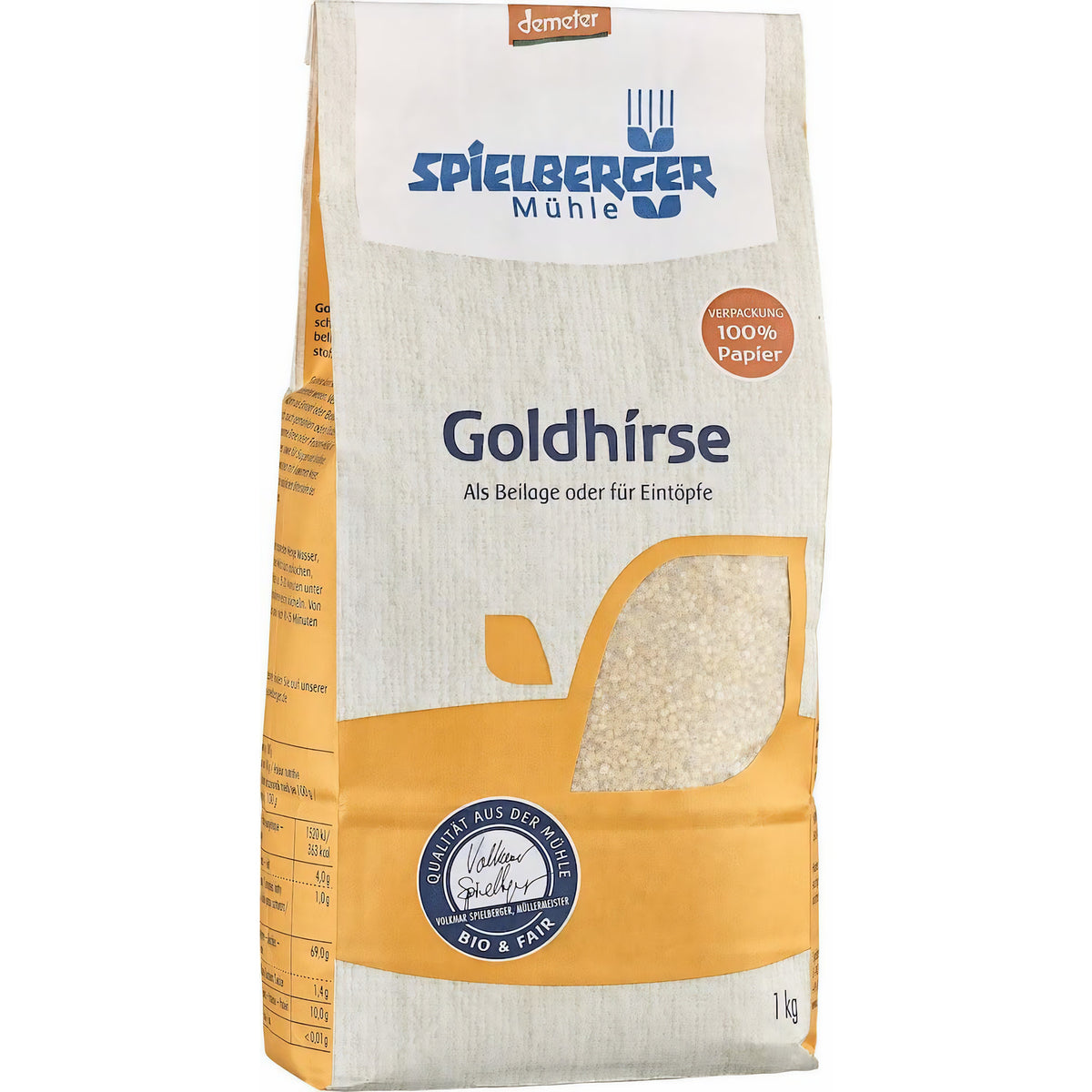 Spielberger Bio Goldhirse, demeter (1000g) - fit and life shop