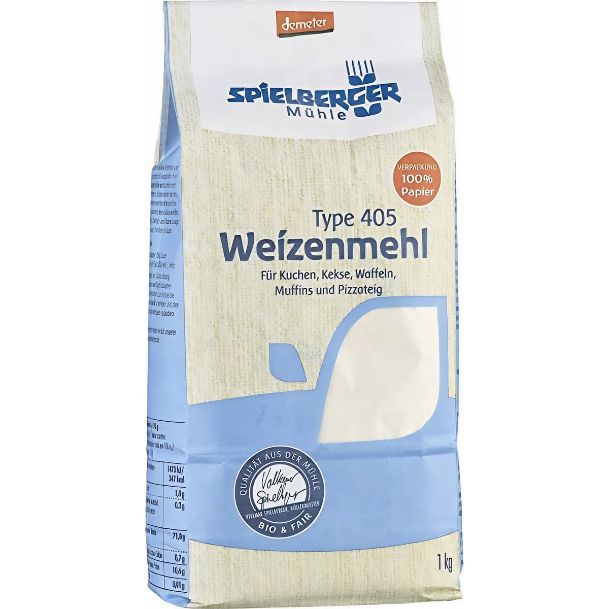 Spielberger Bio Weizenmehl 405, demeter (ab 1000g) - fit and life shop