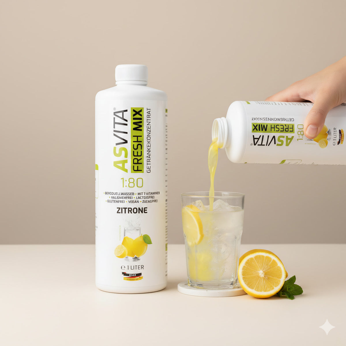 AsVita Fresh Mix 1:80 - 1 Liter  Flasche - fit and life shop