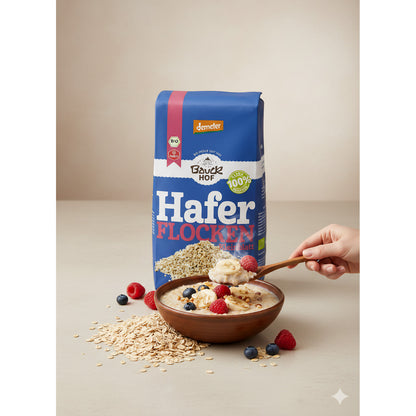 Bauckhof Bio Haferflocken Kleinblatt Demeter (ab 1000g) - fit and life shop