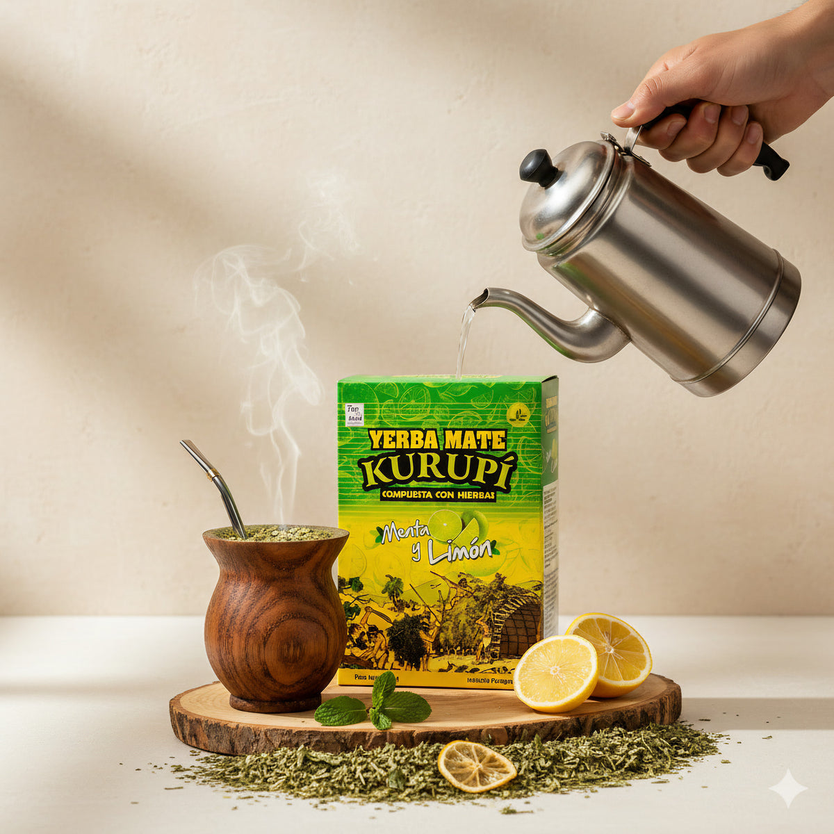 Kurupi Menta y Limón - Mate Tee aus Paraguay (500g) - fit and life shop