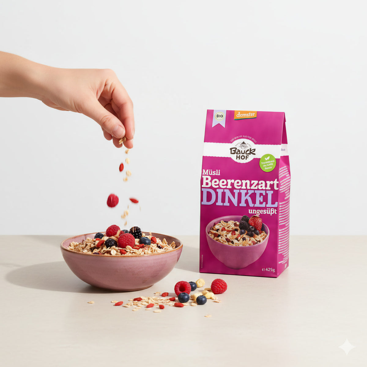 Bauckhof Bio Dinkelmüsli Beerenzart 425g - fit and life shop