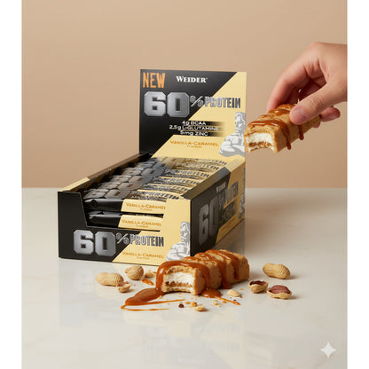 Weider 60% Protein Bar Eiweiss Riegel, Box (24x 45g Riegel) - fit and life shop