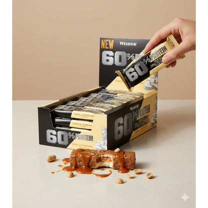 Weider 60% Protein Bar Eiweiss Riegel, Box (24x 45g Riegel) - fit and life shop