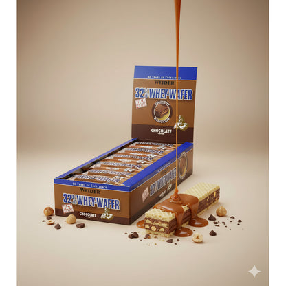 Weider 32% Whey-Wafer (24 x 35g Riegel Box) - fit and life shop