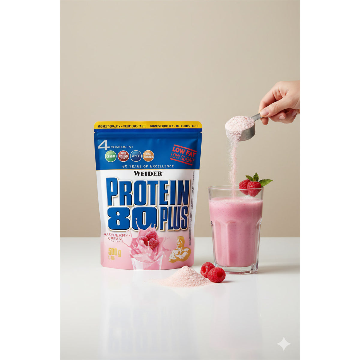 Weider Protein 80 Plus | Whey-Egg-Eiweiß | (500g Beutel) - fit and life shop