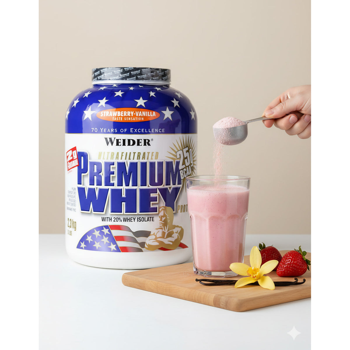 Weider Premium Whey Protein (2,3kg Dose) - fit and life shop