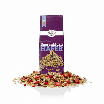 Bauckhof Hafermüsli Beeren glutenfrei (1 x 425 g) - Bio - fit and life shop