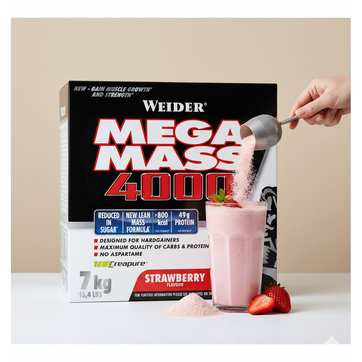 Weider Giant Mega Mass 4000, 7000g Vorratskarton - fit and life shop