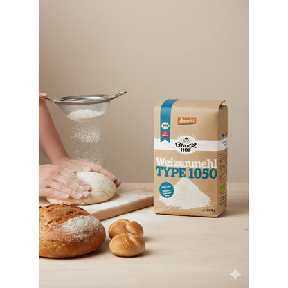 Bauckhof Bio Weizenmehl Typ 1050, 1kg - fit and life shop