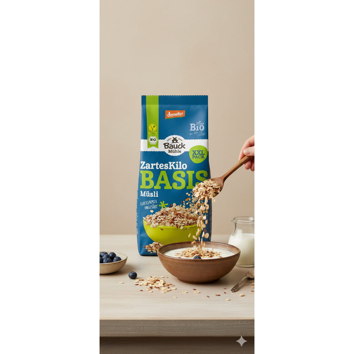Bauck Bio Zarte Kilo - Basis Müsli, 1 kg - fit and life shop