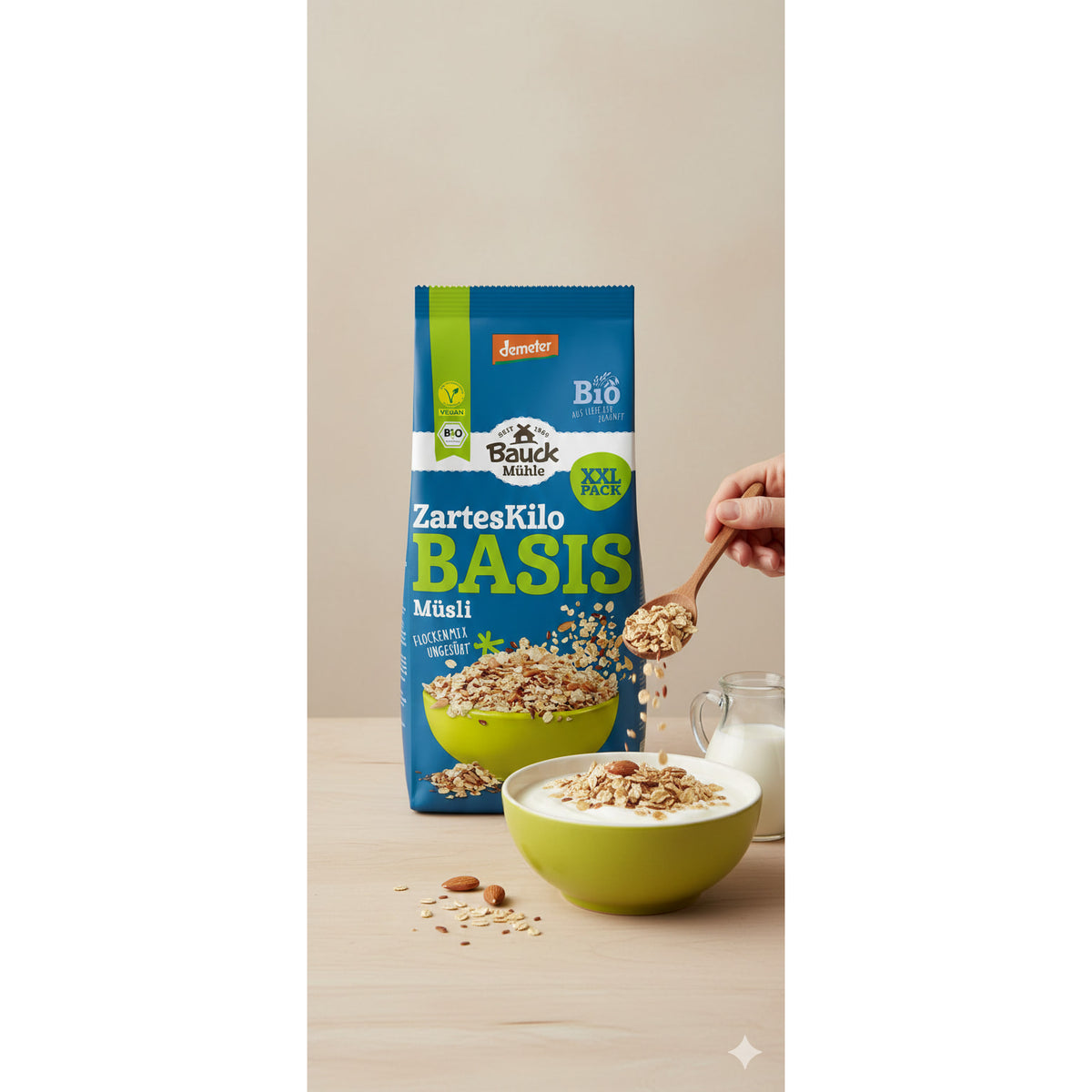 Bauck Bio Zarte Kilo - Basis Müsli, 1 kg - fit and life shop