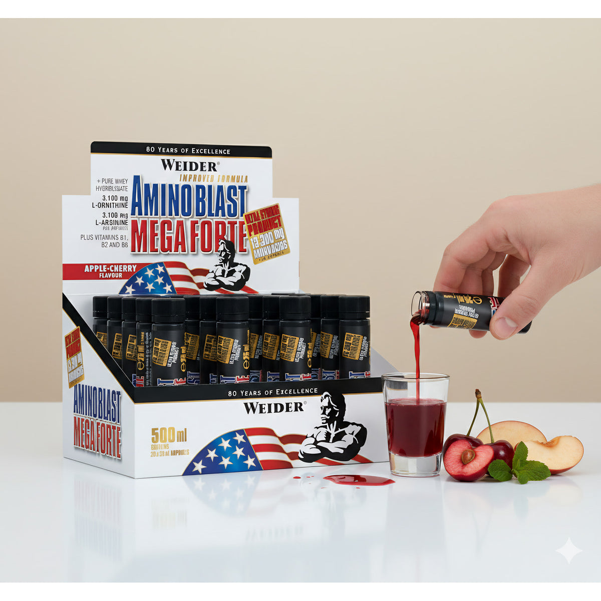 Weider Amino Blast Mega Forte (20 x 25ml Ampullen) - fit and life shop