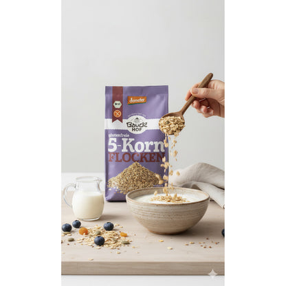 Bauck Bio 5-Korn Flocken, 475 g - fit and life shop