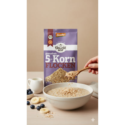 Bauck Bio 5-Korn Flocken, 475 g - fit and life shop