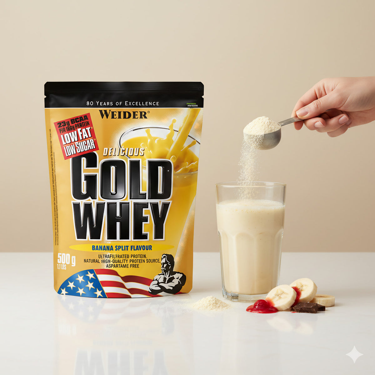 Weider Delicious Gold Whey Protein (500g Beutel) - fit and life shop