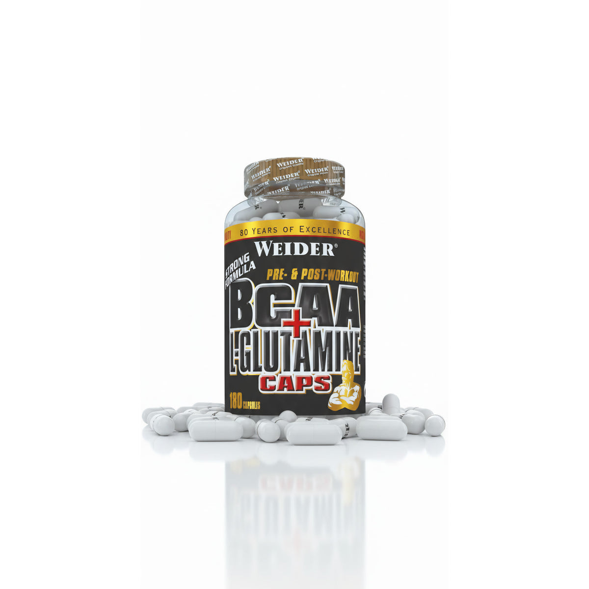 Weider BCAA + Glutamin - 180 Kapseln - fit and life shop
