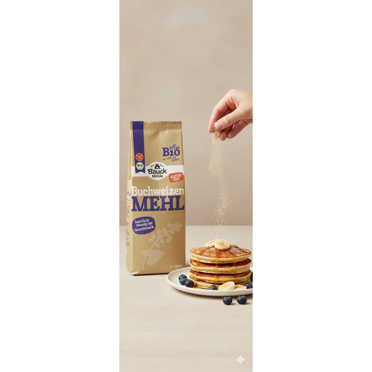 Bauck HOF Buchweizenmehl Vollkorn 500g - fit and life shop
