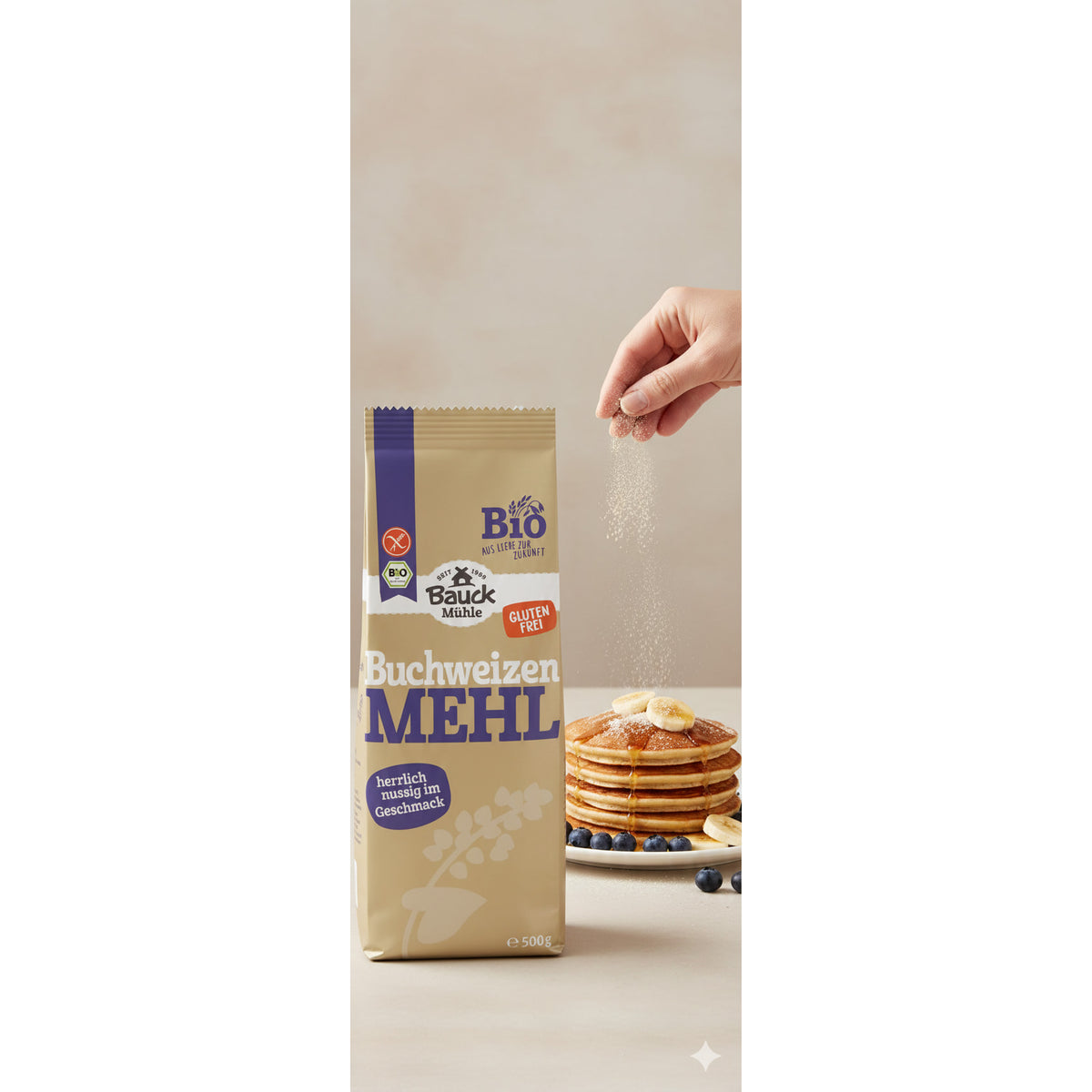 Bauck HOF Buchweizenmehl Vollkorn 500g - fit and life shop