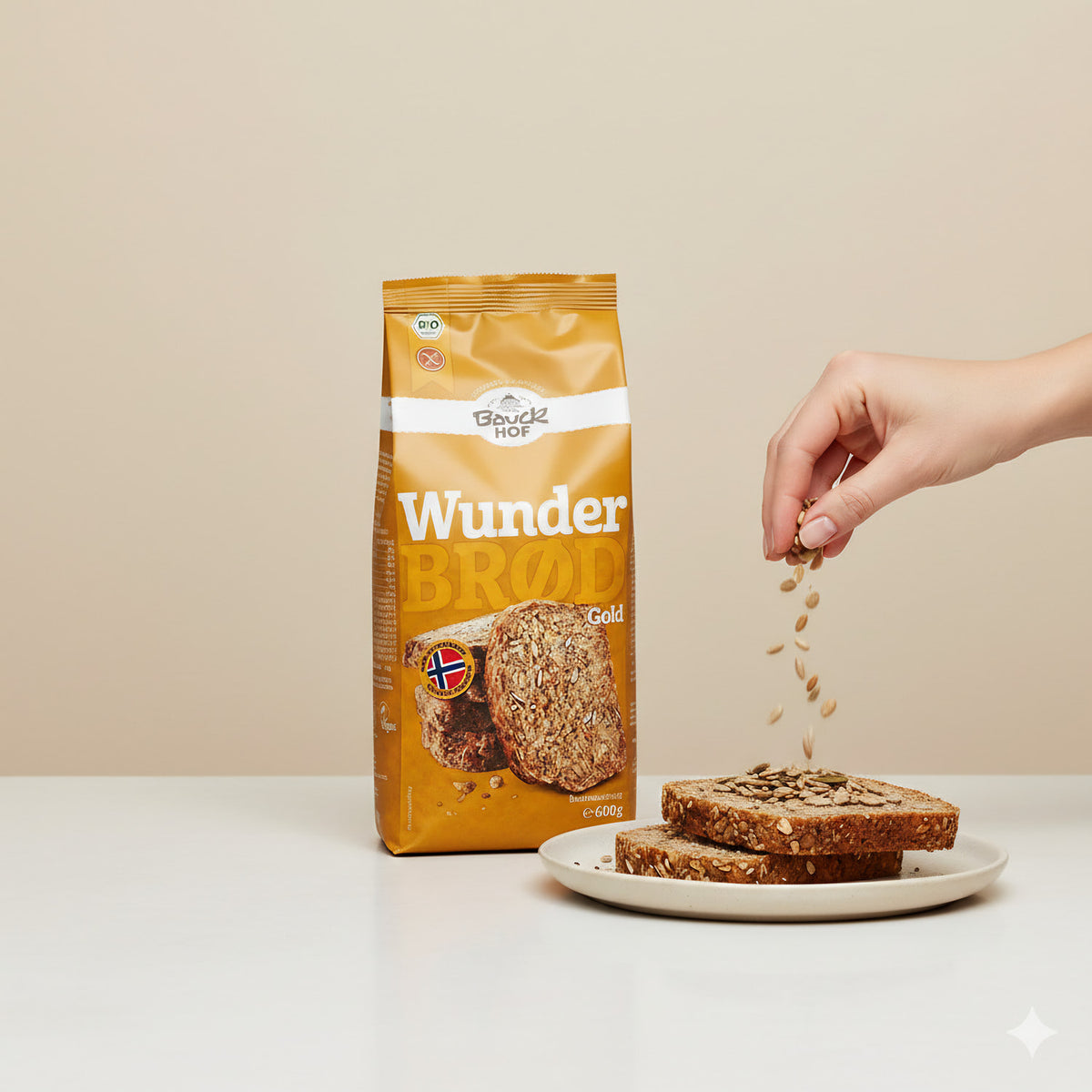 Bauckhof Wunderbrød gold 600g - fit and life shop