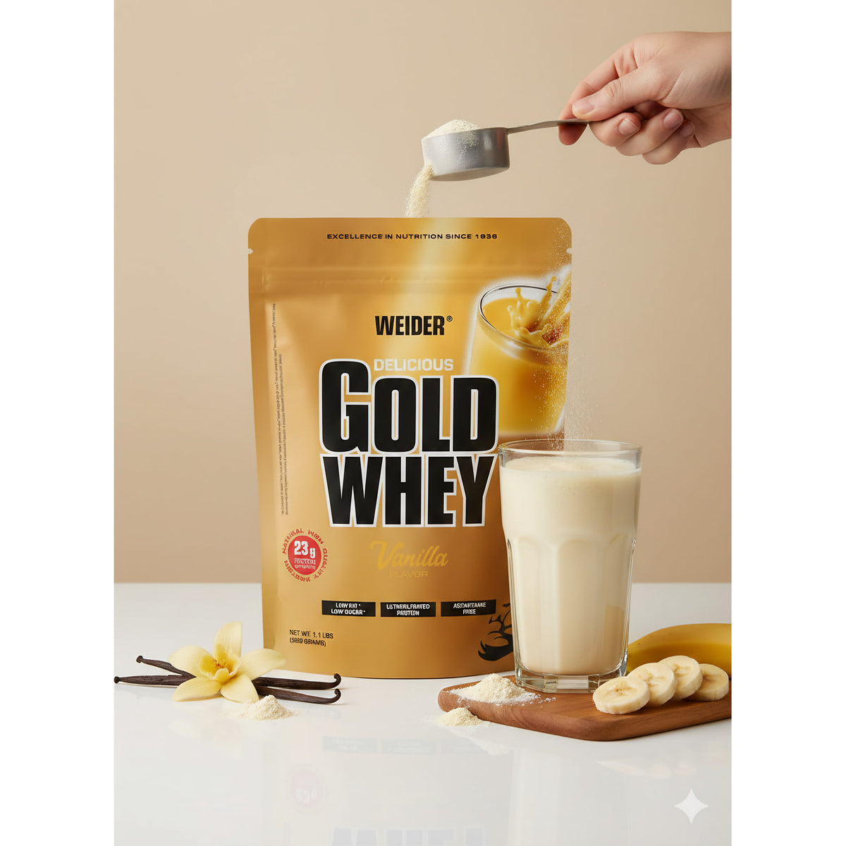 Weider Delicious Gold Whey Protein (2000g Beutel) - fit and life shop