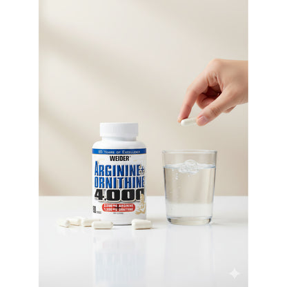 Weider Arginin + Ornithin 4000 (180 Kapseln) - fit and life shop
