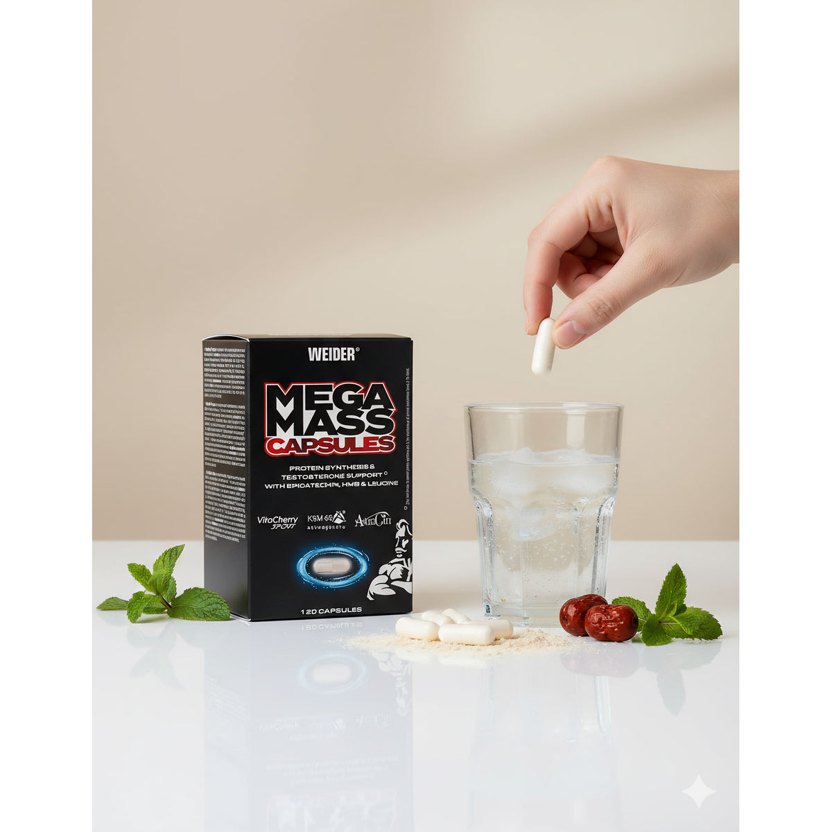 WEIDER Mega Mass Caps 120caps - fit and life shop